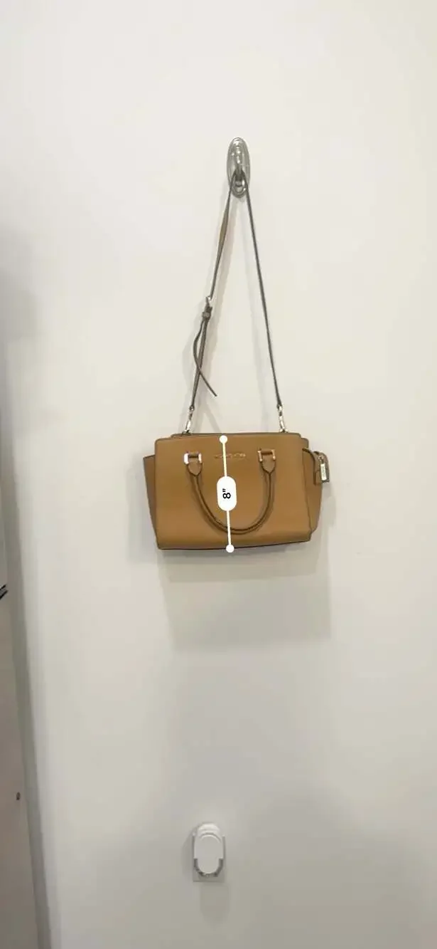 Michael Kors Saffiano Leather Satchel Cognac Brown Top Handle Crossbody